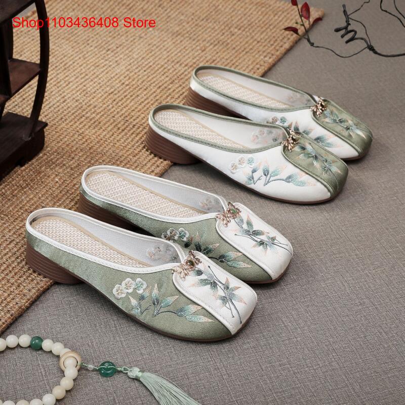 Ethnic Fashion Women - Nouvelles pantoufles brodées pour la maison,