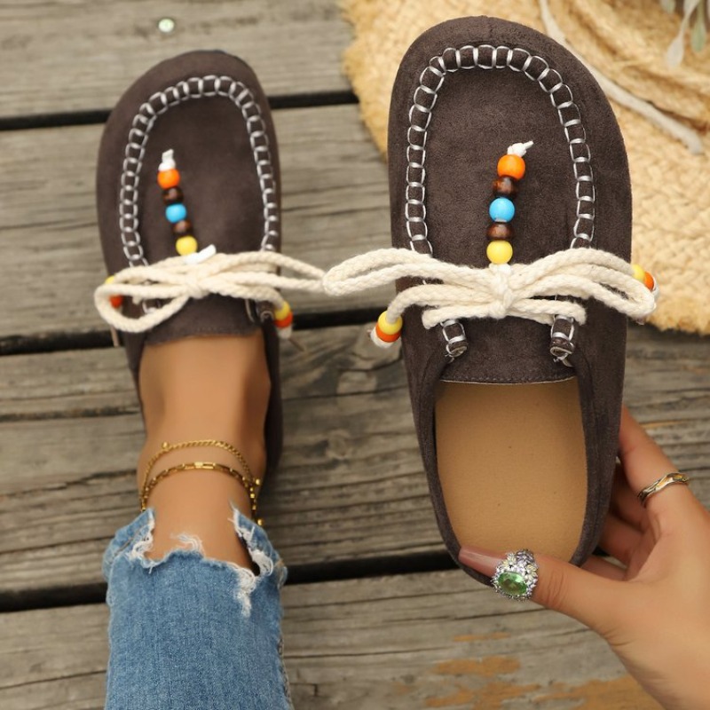 Ethnic Fashion Women - Mocassins à enfiler pour femmes 2026,