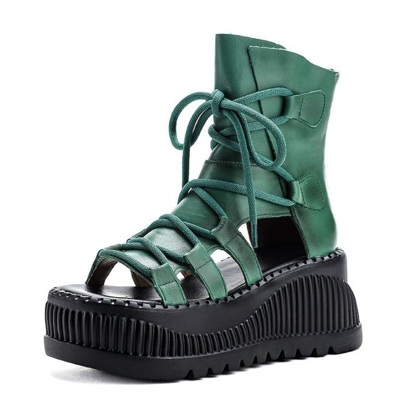 Bottines ethniques en cuir vér - Ethnic Fashion Women avis et prix
